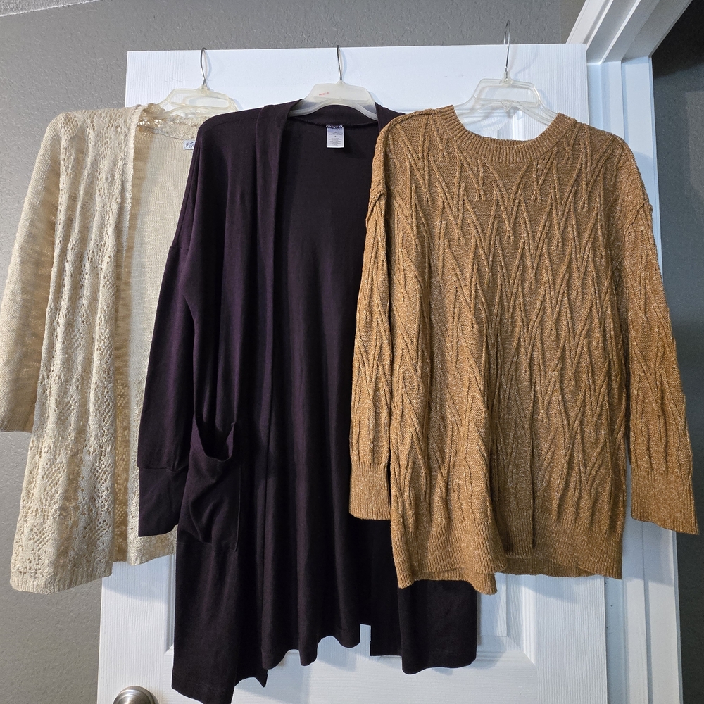 Brown Cable Knit Sweater
